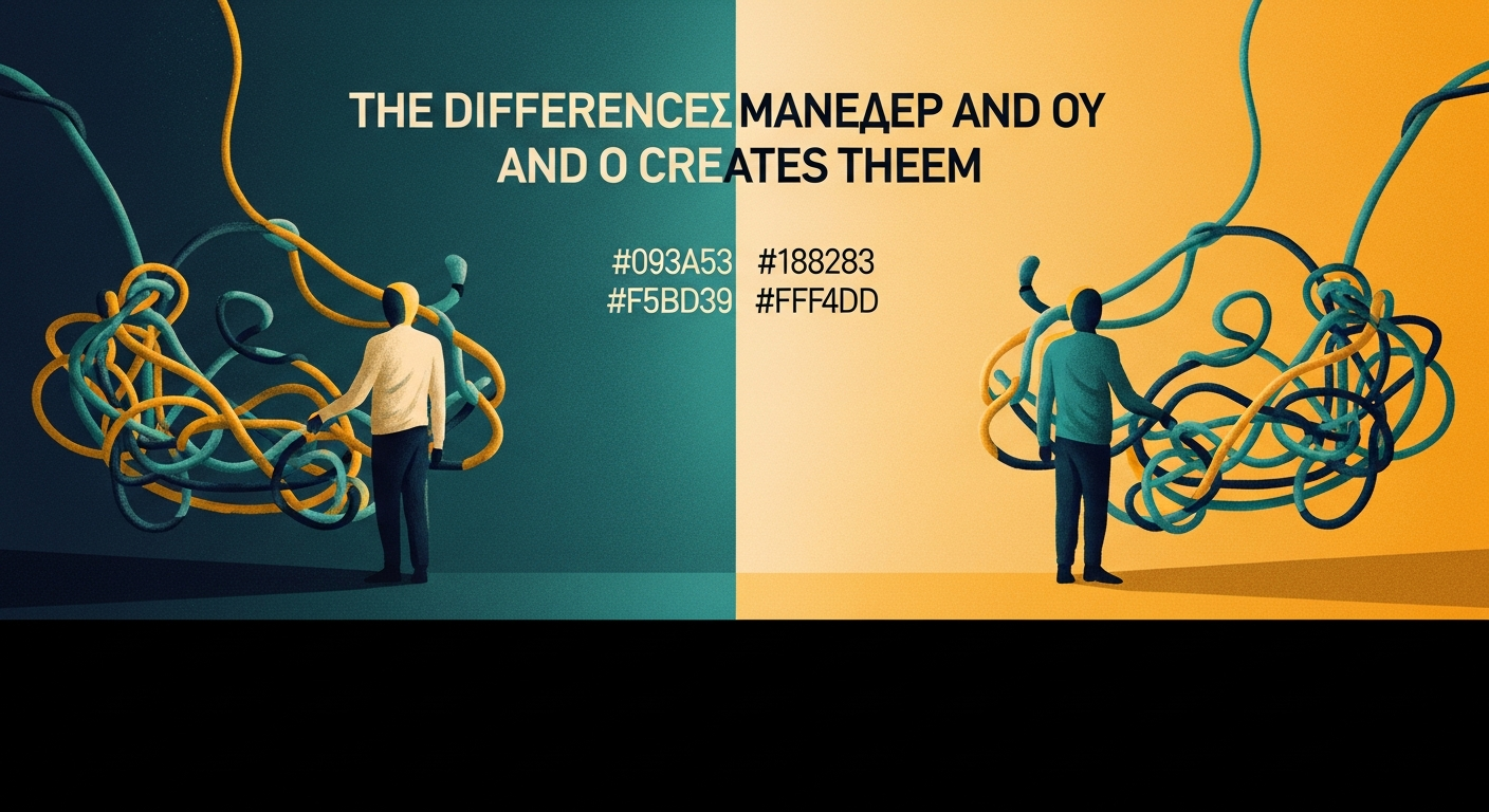 الفرق بين المدير الذي يحل مشاكل وذاك الذي يصنعها